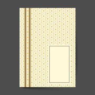 Minimal luxury Cover design with pattern element for menu, invitation card, b Stock Illustration