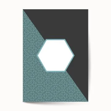 Minimal luxury Cover design with pattern element for menu, invitation card, b Stock Illustration