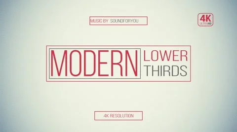 Minimal Modern Lower Third Stock After Effects
