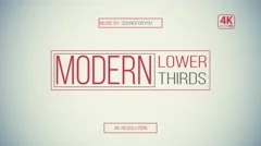 Minimal Modern Lower Third Stock After Effects