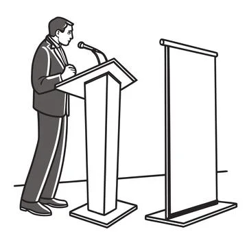 Minimal Modern Presentation Slide Border Set - Elegant Geometric Frame Stock Illustration