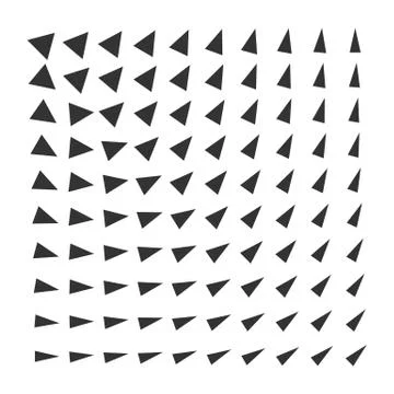 Minimal monochrome dynamic halftone background. Stock-Illustration