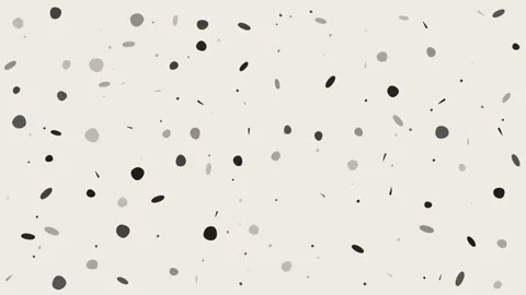 Minimal monochrome terrazzo pattern with shifting black and grey dots. 4K Video stock 343244554