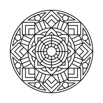Minimal Mosaic Stock Illustration