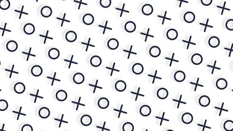 Minimal motion 3d art. Text Xo-Xo abstract seamless animation Stock Footage 165445981