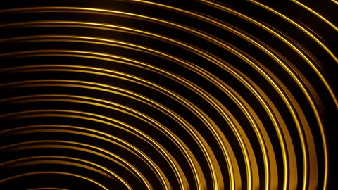 Minimal Motion Backdrop With Abstract Golden Lines Stock Footage 144597394