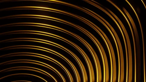 Minimal Motion Background With Abstract Golden Lines Stock Footage 144556084