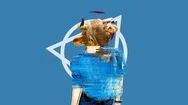 Minimal Motion Collage Art. Fashion Girl And Head Animals. Stock Footage