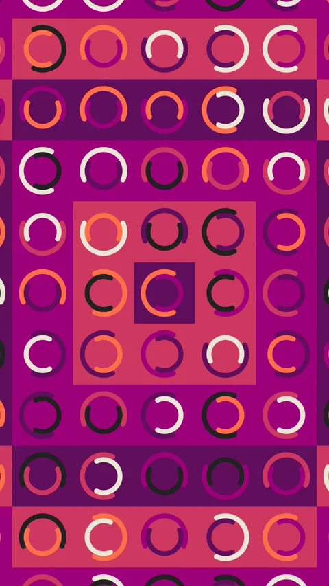 Minimal Motion Design With Geometric Spinner And Loader System Stock Footage 332342223
