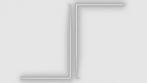 Minimal neon light frame overlay loop Stock Footage 330242205