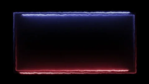 Minimal Neon Rectangle – Soft Glow Frame Animation Stock Footage 332636198