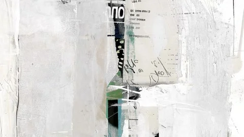 Minimal Noisy Grunge Texture Frame Stock Footage 300082005