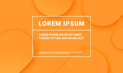 Minimal orange background for presentation backdrop template. Vector abstract Illustrazione stock