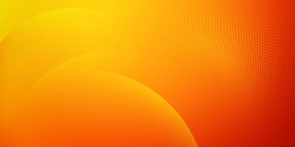 Minimal orange gradient background with halftone Stock Illustration