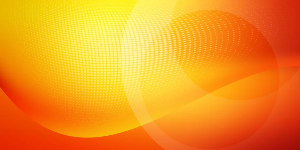 Minimal orange gradient background with halftone Stock Illustration