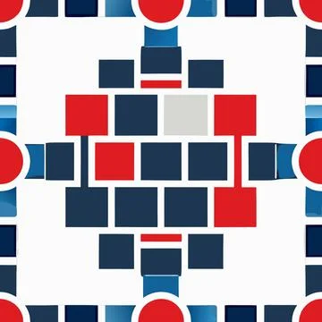 Minimal organization icon abstract aligned blocks Stock Illustration