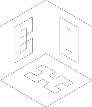 Minimal Outline Vector Elements with Clean Line Art Stock Illustration