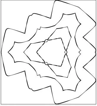 Minimal Outline Vector Elements with Clean Line Art Stock Illustration