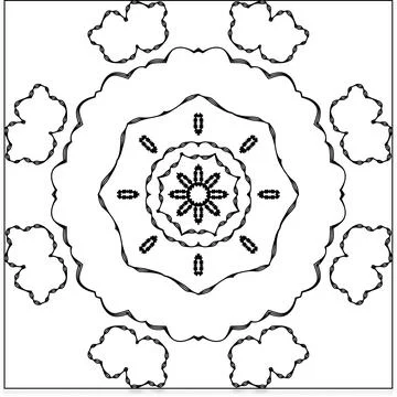 Minimal Outline Vector Elements with Clean Line Art 스톡 일러스트