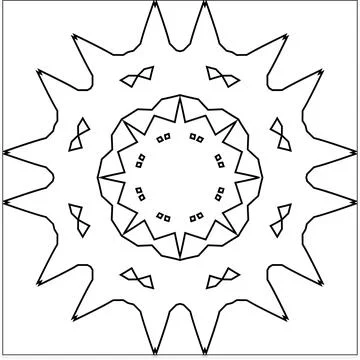 Minimal Outline Vector Elements with Clean Line Art Illustrazione stock