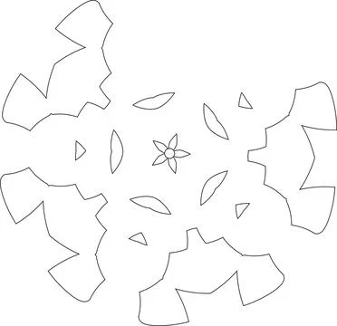 Minimal Outline Vector Elements with Clean Line Art Illustrazione stock