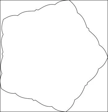 Minimal Outline Vector Elements with Clean Line Art Stock Illustration