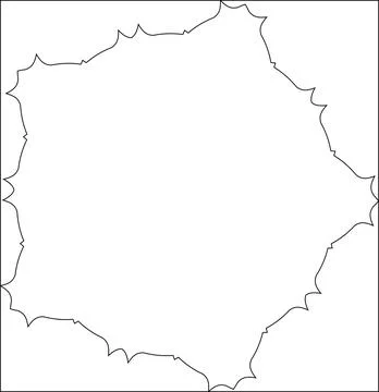 Minimal Outline Vector Elements with Clean Line Art Illustrazione stock