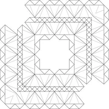 Minimal Outline Vector Elements with Clean Line Art Illustrazione stock