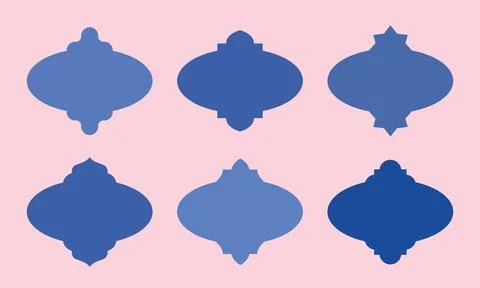 Minimal oval shape simple labels tag frames. Elegant retro design for gift Ilustración de archivo