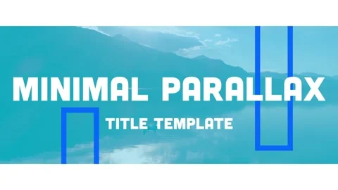 Minimal Parallax Title Stock After Effects