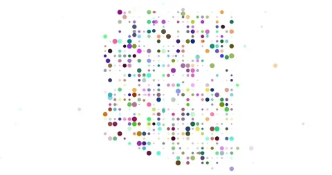 Minimal Particle Drop Animation Creating Arizona Outline Stock Footage 322787182