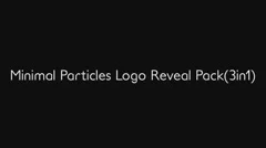 Minimal Particles Logo Reveal Pack(3in1) Stock After Effects