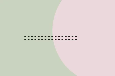 Minimal Pastel Abstract Background With Dashed Lines, Semi Circle and Negat.. Stock Illustration