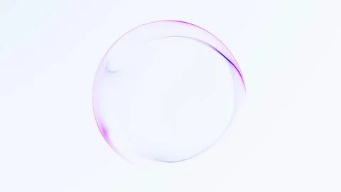 Minimal pastel glowing sphere with soft pink and blue gradient light on bri.. Stock Illustration