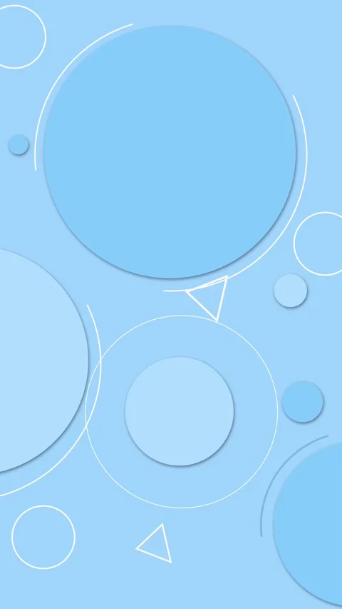 Minimal pastel shape layout blue circles, white line geometry, and soft clean de Stock Footage 340477242