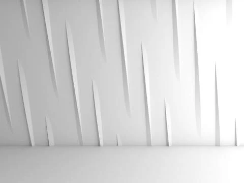 Minimal pattern on the wall, 3d rendering Stock Illustration