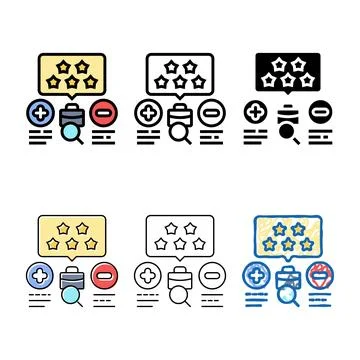 Minimal performance appraisal business process color icon vector イラスト素材