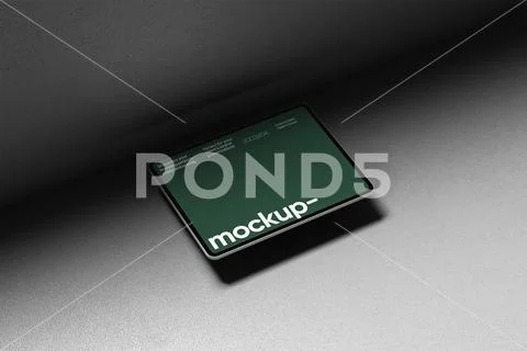 Minimal Perspective Tablet Mockup Modello PSD