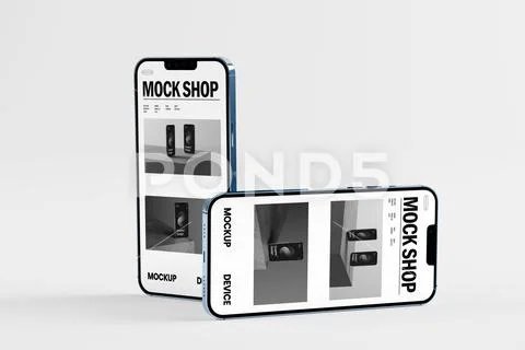 Minimal Phone Display Mockup PSDテンプレート