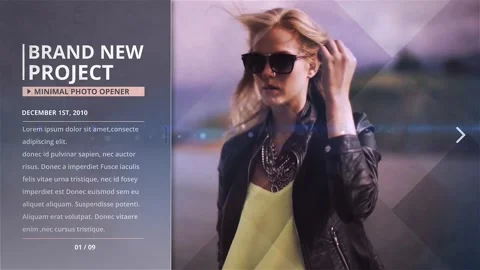 Minimal Photo Opener Stock After Effects