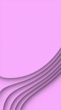 Minimal pink abstract background with smooth layered paper curves, soft sha.. Stock Illustration
