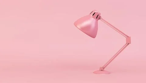 Minimal pink lamp Stock Illustration
