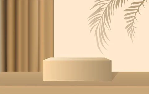 Minimal platform for product presentation Stock Illustration