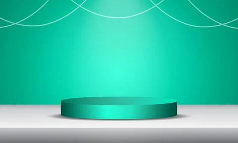 Minimal podium and background, 3d podium for presentation, Stage for show, .. Stock Illustration