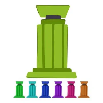 Minimal podium vector cartoon graphic Stock Illustration
