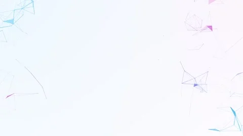 Minimal polygonal network on bright background, clean technology loop with .. Stock Footage 340812894