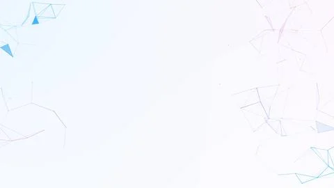 Minimal polygonal network on a light background, clean tech illustration wi.. Stock Illustration