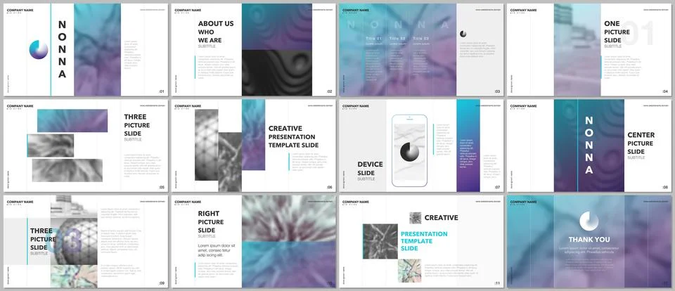 Minimal presentations design, portfolio vector templates with elements on white Stockillustratie