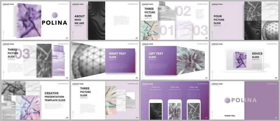 Minimal presentations design, portfolio vector templates with elements on white 스톡 일러스트