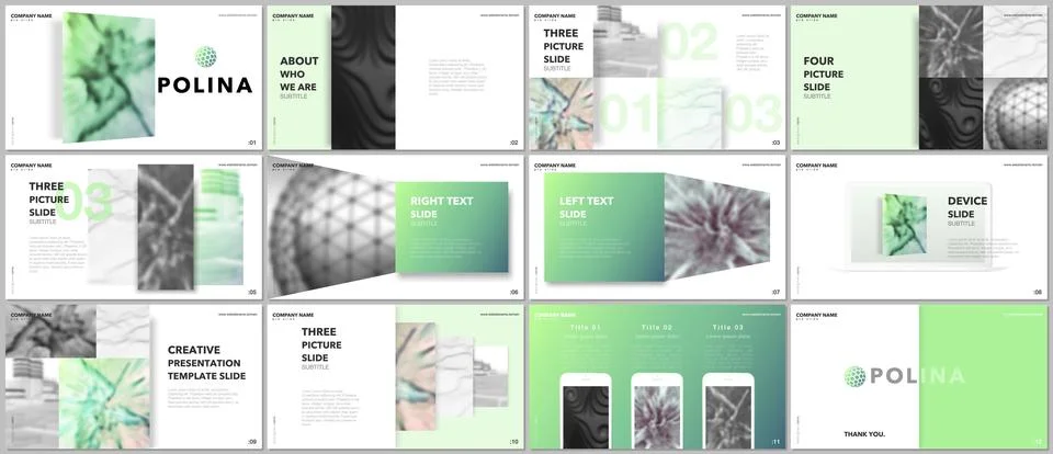 Minimal presentations design, portfolio vector templates with elements on white 스톡 일러스트